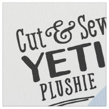 Tissu Yeti coupé et coupé - Fun do-it-yourself Plu