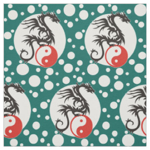 Tissu Yin & Yang Dragon Energy + votre backgr. & idées