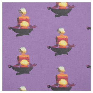 Tissu Yoga Pose Silhouette Avec Coucher De Soleil N'Impo