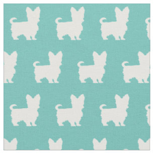 Tissu Yorkshire Terrier Chien Silhouette Animal Yorkie T