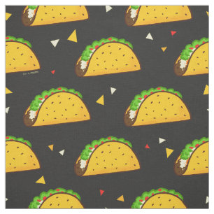 Tissu Yummy Taco Motif