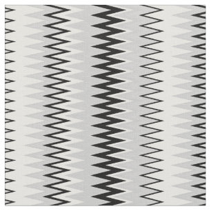 Tissu Zag noir et blanc Zag Motifs