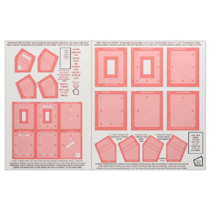Tissu Zazzle Fabric 2 lavable sans cadres photo rose cou