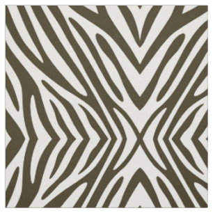 Tissu Zèbre de neutre de moka de Café