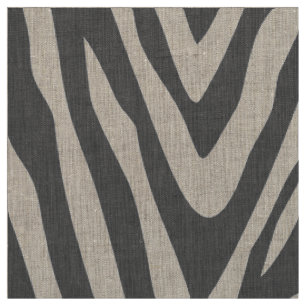 Tissu Zèbre gris charbon Imprimer Grande échelle