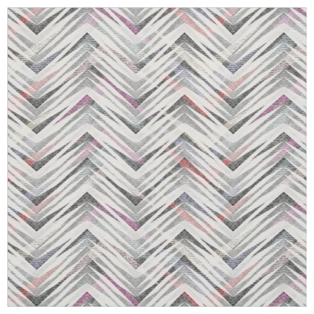 Tissu Zigzag texturé gris (Échantillon)