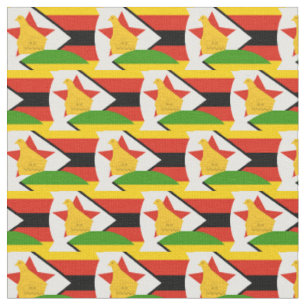 Tissu Zimbabwe Flag & Zimbabwe Trendy Fabric