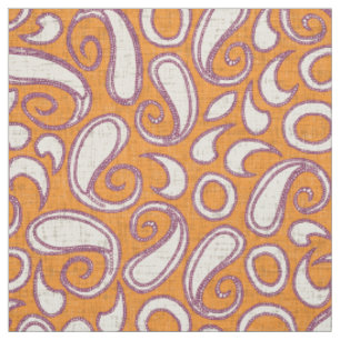 Tissu ziya tangerine damson