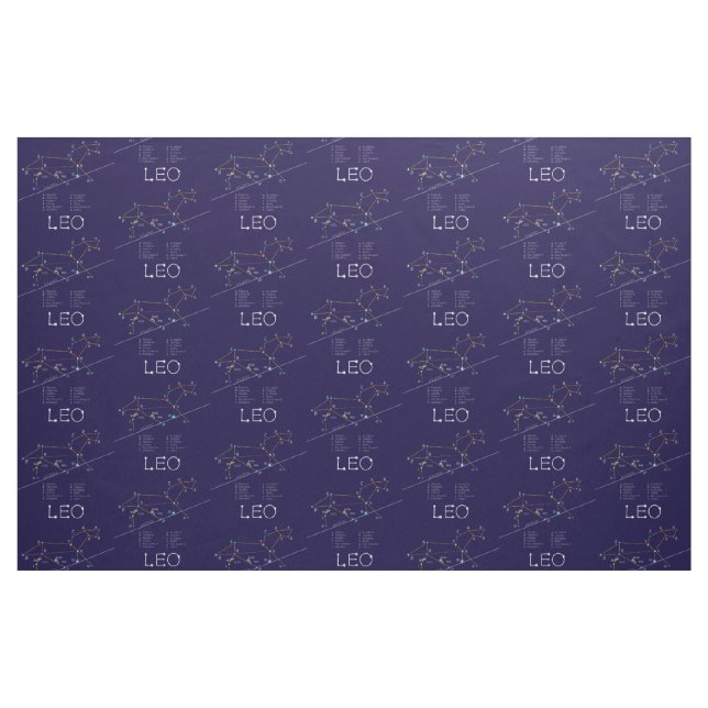 Tissu Zodiac Constellation Leo (Fat Quarter)