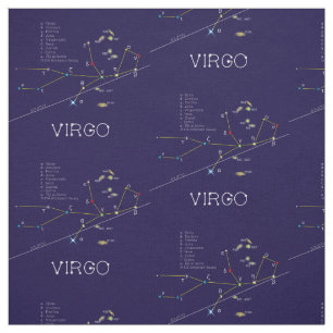 Tissu Zodiac Constellation Virgo