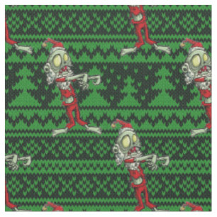 Tissu zombie xmas père Noël