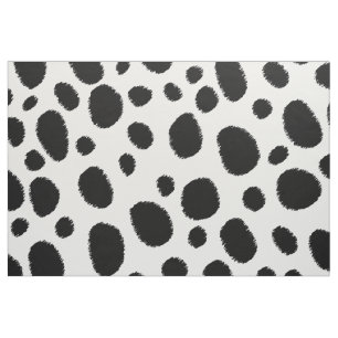 Tissu Zones de guépard noir Motif sans couture