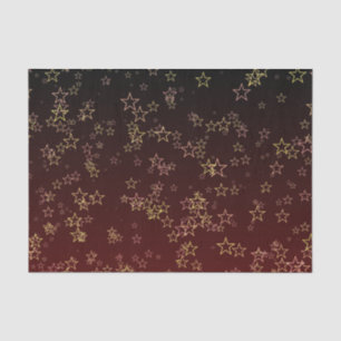 Tissue Christmas Red Gold Star Seidenpapier