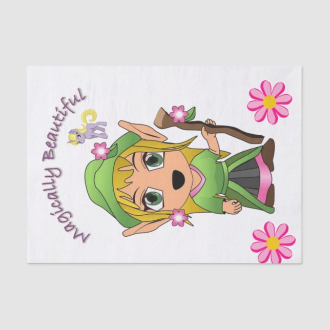 Tissue Fairy Pony Magical Seidenpapier (Vorderseite)