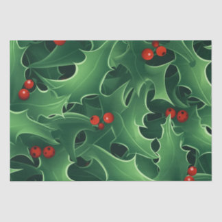 Tissue (Holly and Berries) Seidenpapier