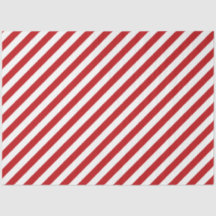 Tissue of Red and White Candy Cane Striped Tissue
