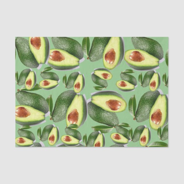 Tissue Paper Avocados Seidenpapier (Vorderseite)
