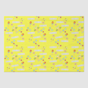Tissue Paper Baby Airplane Gelb Seidenpapier