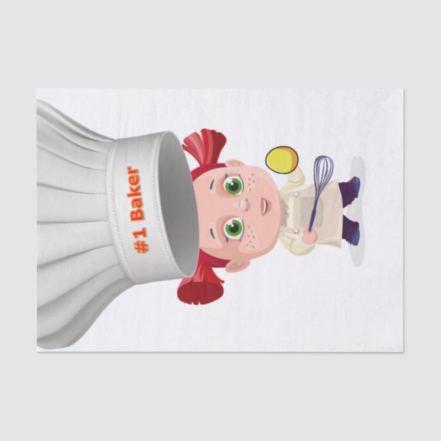 Tissue Paper Bakery Koch Frühstück Eier Seidenpapier (Vorderseite)