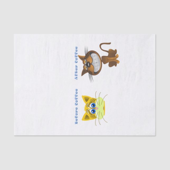 Tissue Paper Before & After Coffee Cases Seidenpapier (Vorderseite)