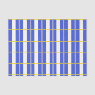 Tissue Paper (blaues, graues, gelbes Karo) Seidenpapier