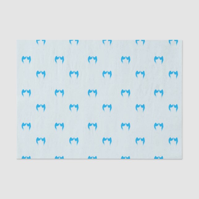 Tissue Paper Blue Angel Wings Seidenpapier (Vorderseite)