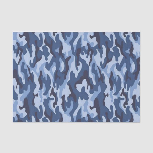 Tissue Paper Blue Army Seidenpapier (Vorderseite)