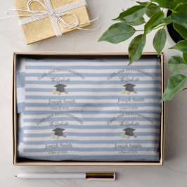 Tissue Paper Blue & White Stripe Graduation 2026 Seidenpapier