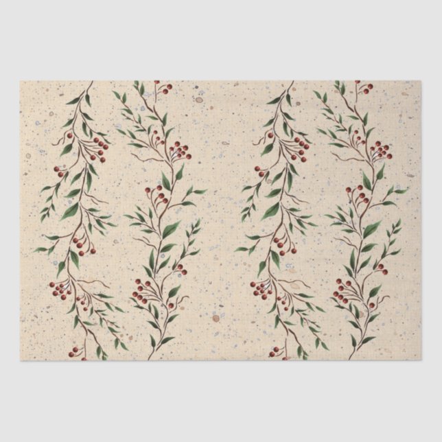 Tissue Paper der Berry Branch Seidenpapier (Vorderseite)