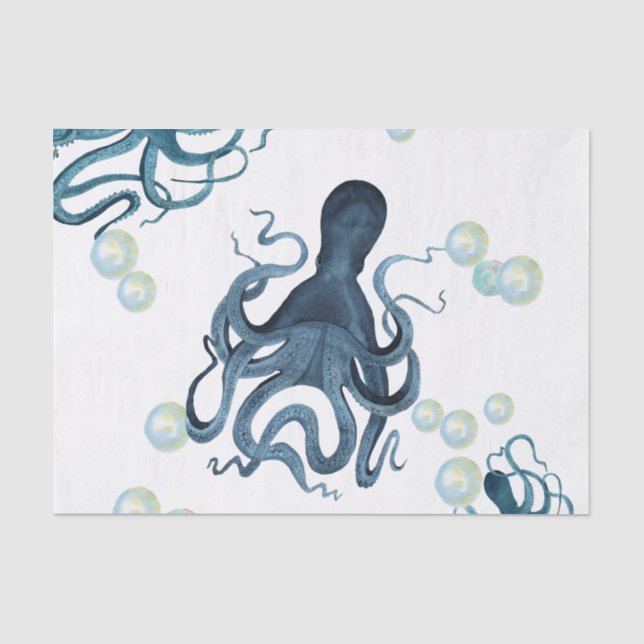 Tissue Paper der Octopus-Familie Seidenpapier (Vorderseite)