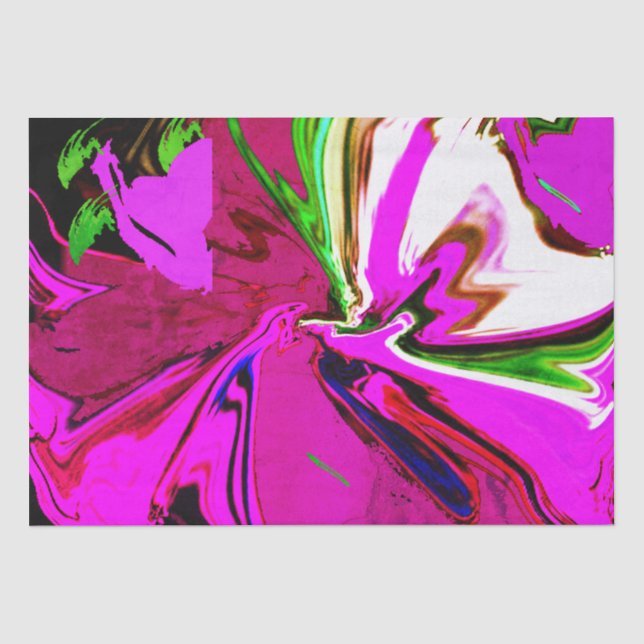 Tissue Paper Designer Lila Art Tissue Paper Seidenpapier (Vorderseite)