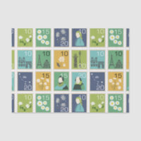 Tissue Paper für niedliche Briefmarke