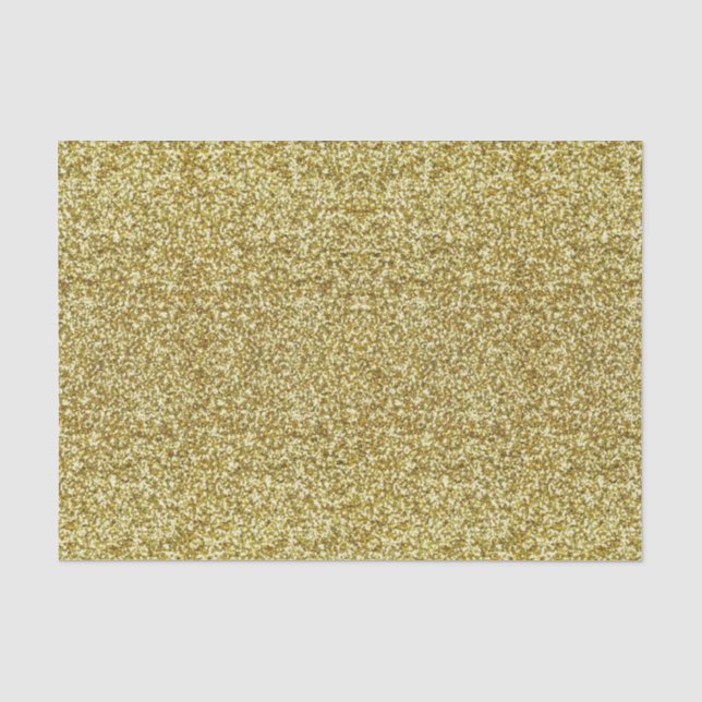 Tissue Paper (Gold-Glitzer) Seidenpapier (Vorderseite)
