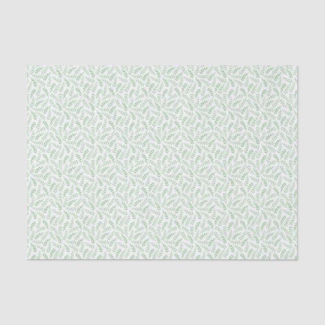 Tissue paper - Leaves - green Seidenpapier (Vorderseite)