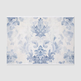 Tissue Paper Light Blue Damask Seidenpapier