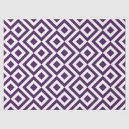Tissue Paper (lila und weiße Mäander) Seidenpapier