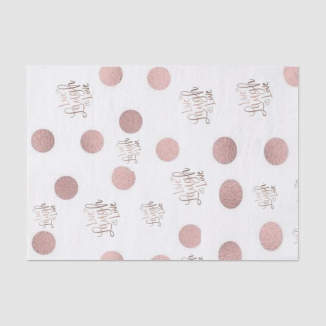 Tissue Paper Live Laugh Liebe Seidenpapier (Vorderseite)