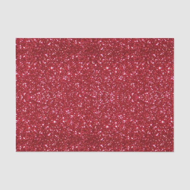 Tissue Paper (Red Glitzer Tissue Paper) Seidenpapier (Vorderseite)