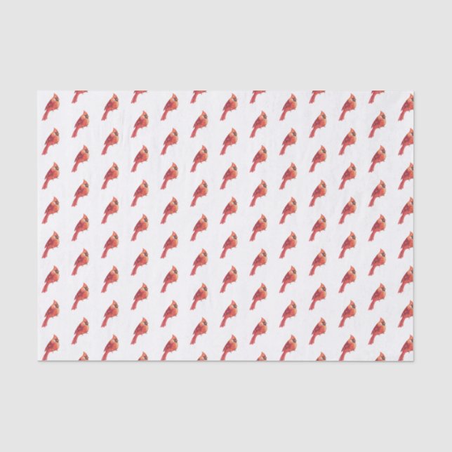 Tissue Paper (Red Kardinal Tissue Paper) Seidenpapier (Vorderseite)