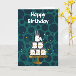 Tissue Paper Roll Cake, humorvoll Karte