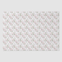 Tissue Paper (rosa und weiße Rosen)