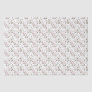 Tissue Paper (rosa und weiße Rosen) Seidenpapier