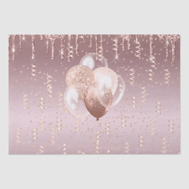 Tissue Paper Set 2 A Rose Gold Celebration Seidenpapier (Vorderseite)