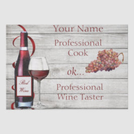 Tissue Paper Set 2 Prof. Weinstrasse PERSONALISIER Seidenpapier