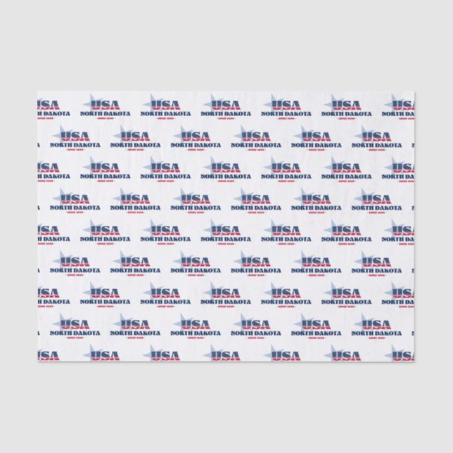 Tissue Paper von North Dakota Staatsstolz Seidenpapier (Vorderseite)