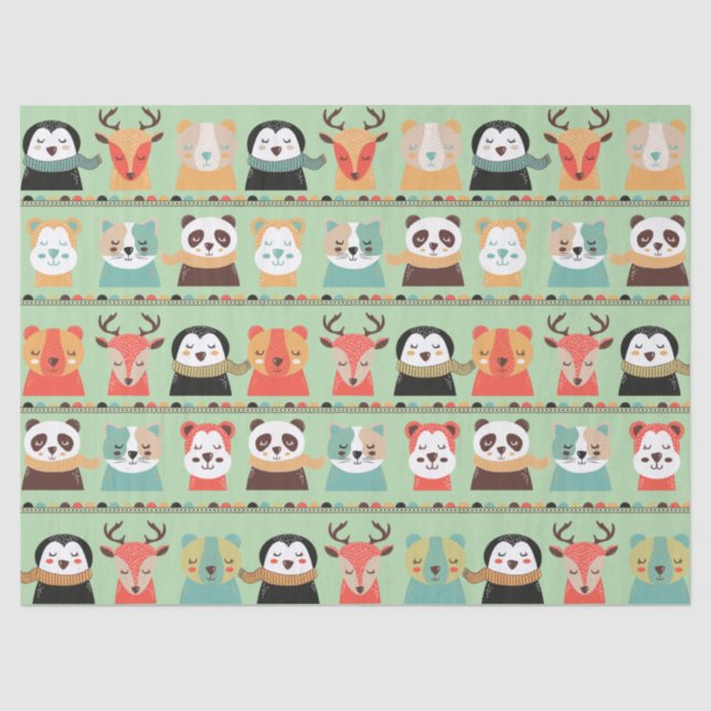 Tissue Paper Whimsy Buddies Seidenpapier (Vorderseite)