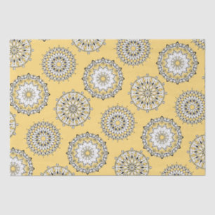 Tissue Paper Yellow Mandalases Seidenpapier