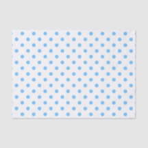 Tissue Paper zu niedlichen blauen und weißen Punkt
