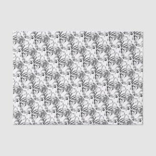 Tissue Paper zu Tissue-Silhouetten für Schwarze un Seidenpapier