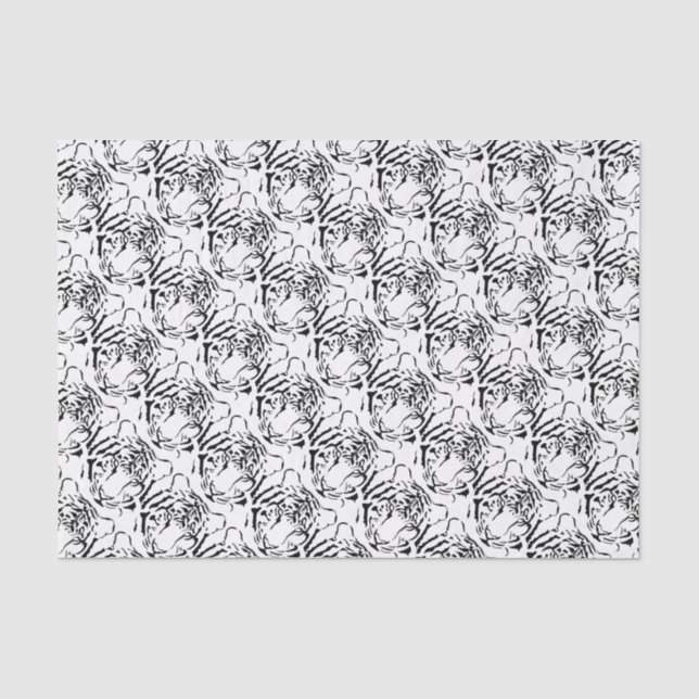 Tissue Paper zu Tissue-Silhouetten für Schwarze un Seidenpapier (Vorderseite)